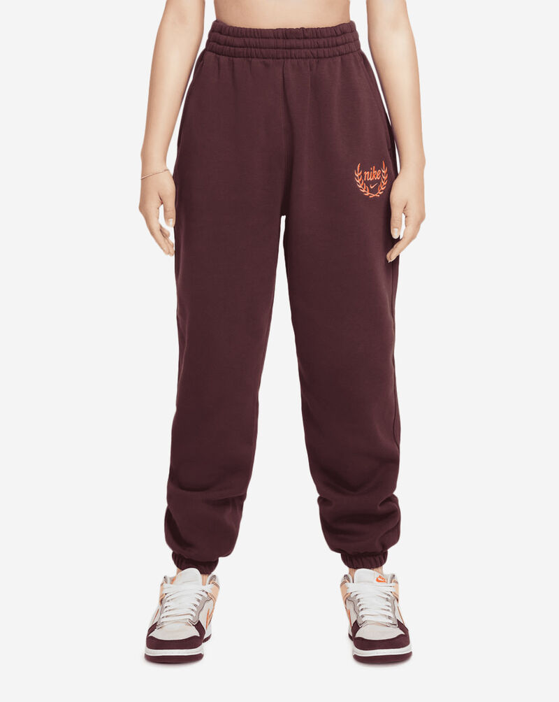 Nike Girls' Nike Sportswear Club Fleece Loose Pants FZ5571-652 Red 1