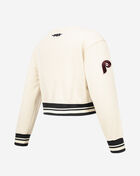 PRO STANDARD Big Girls' Philadelphia Phillies Retro Classic Rib Fleece Crewneck LPHBC315130-EBK cream 3