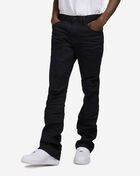 Smoke Rise Lazy Stacked Flare Jean JP25622SN-BLK Black 1