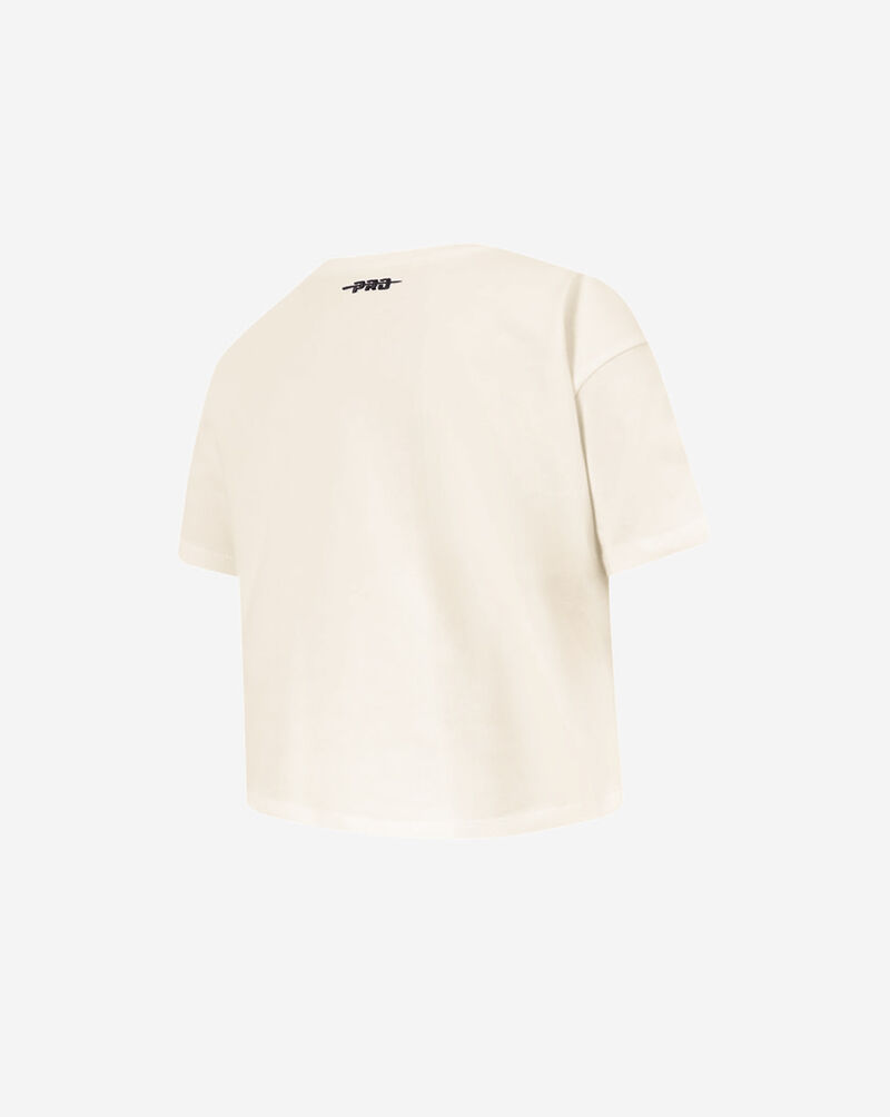 PRO STANDARD Big Girls' New York Mets Retro Classic Boxy Top LNMBA315098-EGG cream 3