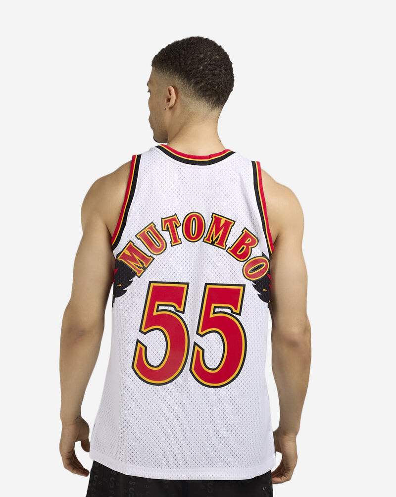 Mitchell  Ness Atlanta Hawks Mutombo Swingman Jersey SMJYSB20009-AHAWHIT96DMO White 2