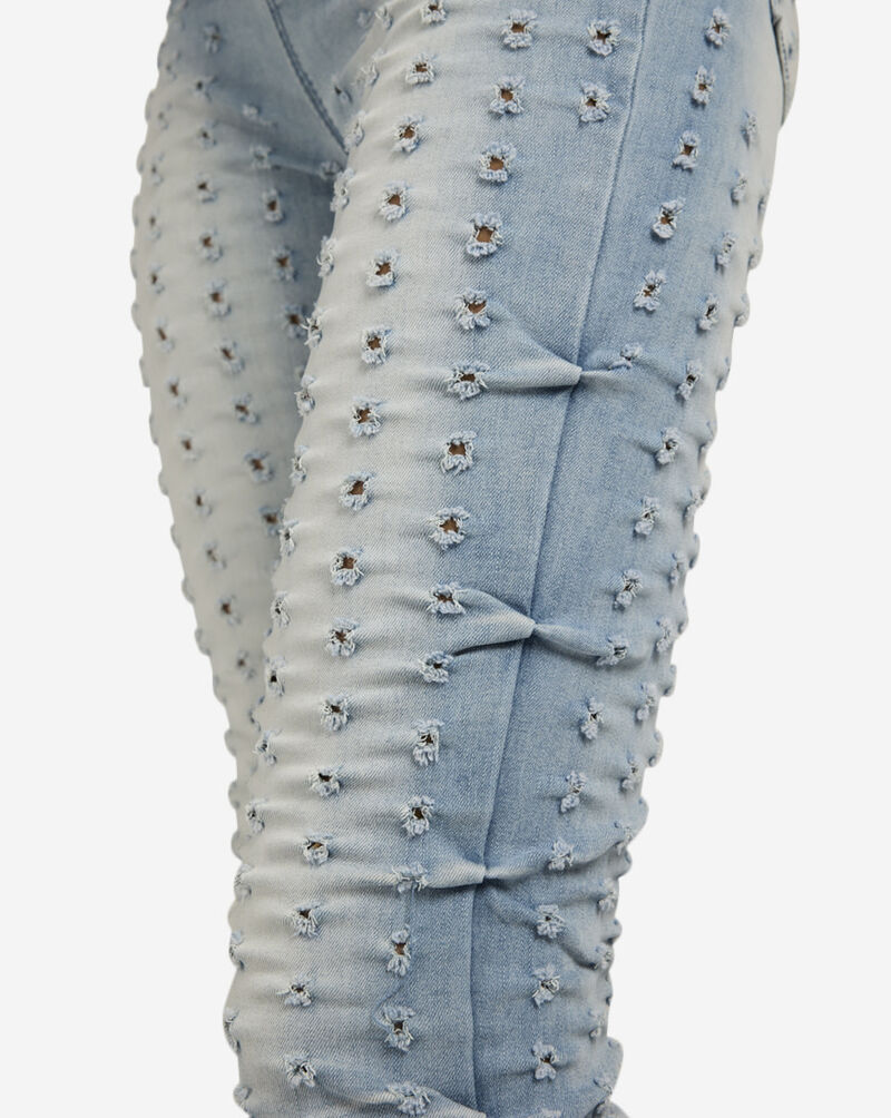 Smoke Rise Hole Punch High-Rise Boot Pants AP24209SN Blue 3