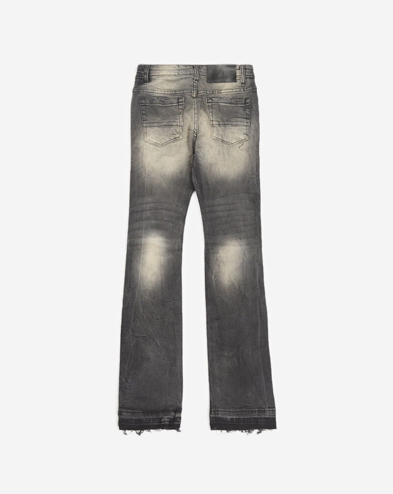 Jordan Craig Kids' Distressed Stacked Denim JTF200B-NAT Black 2