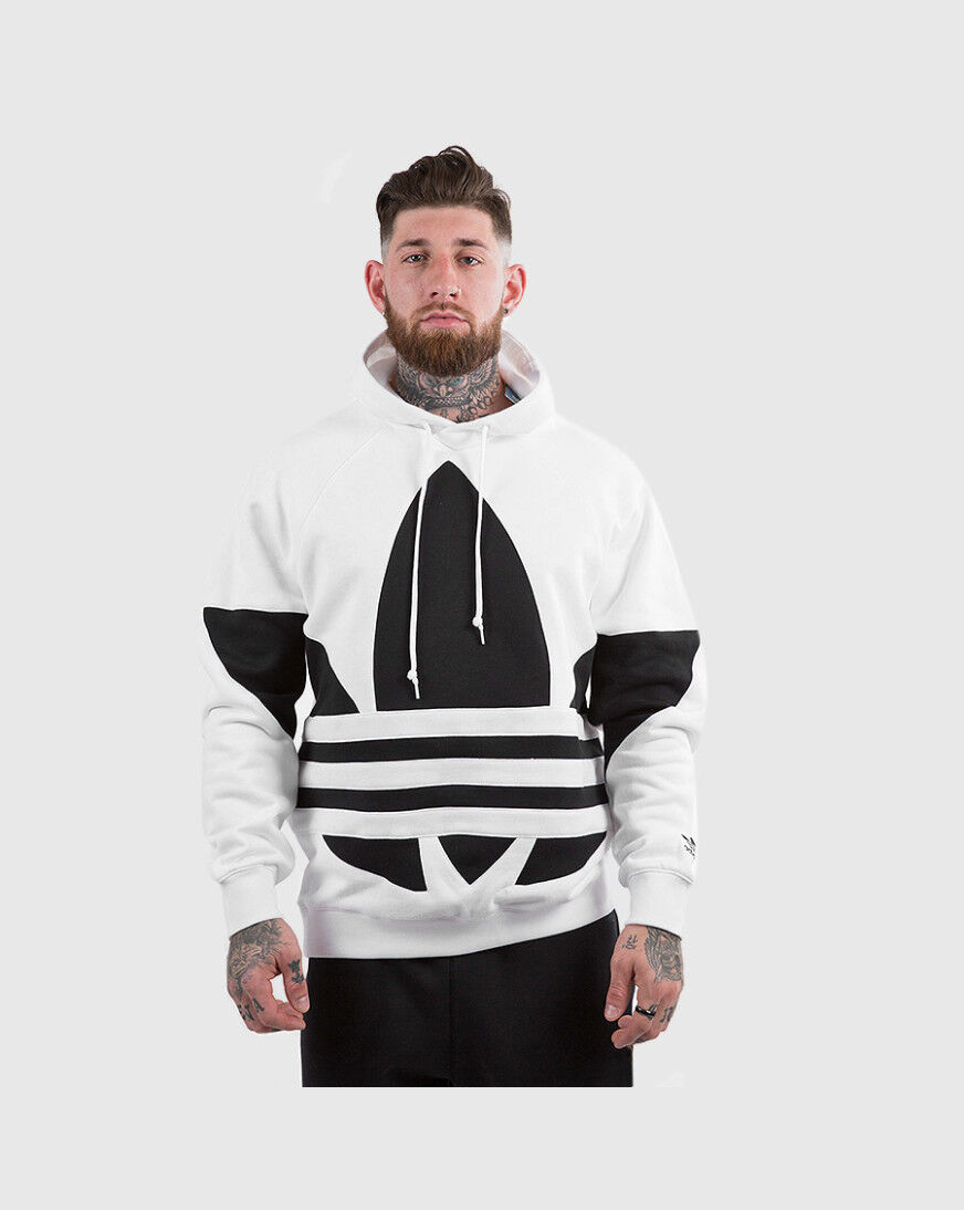 adidas originals big trefoil pullover hoodie