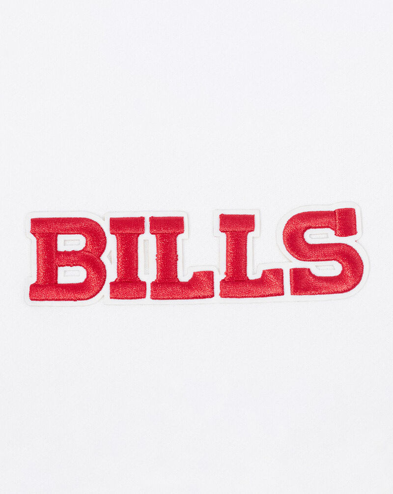 PRO STANDARD Buffalo Bills Wingspam Drop Shoulder Pull Over Hoodie FBB5410472-WHT White 2