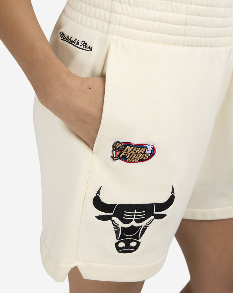 Mitchell  Ness Chicago Bulls Fleece Shorts BT8485-CBUCREA Beige 3