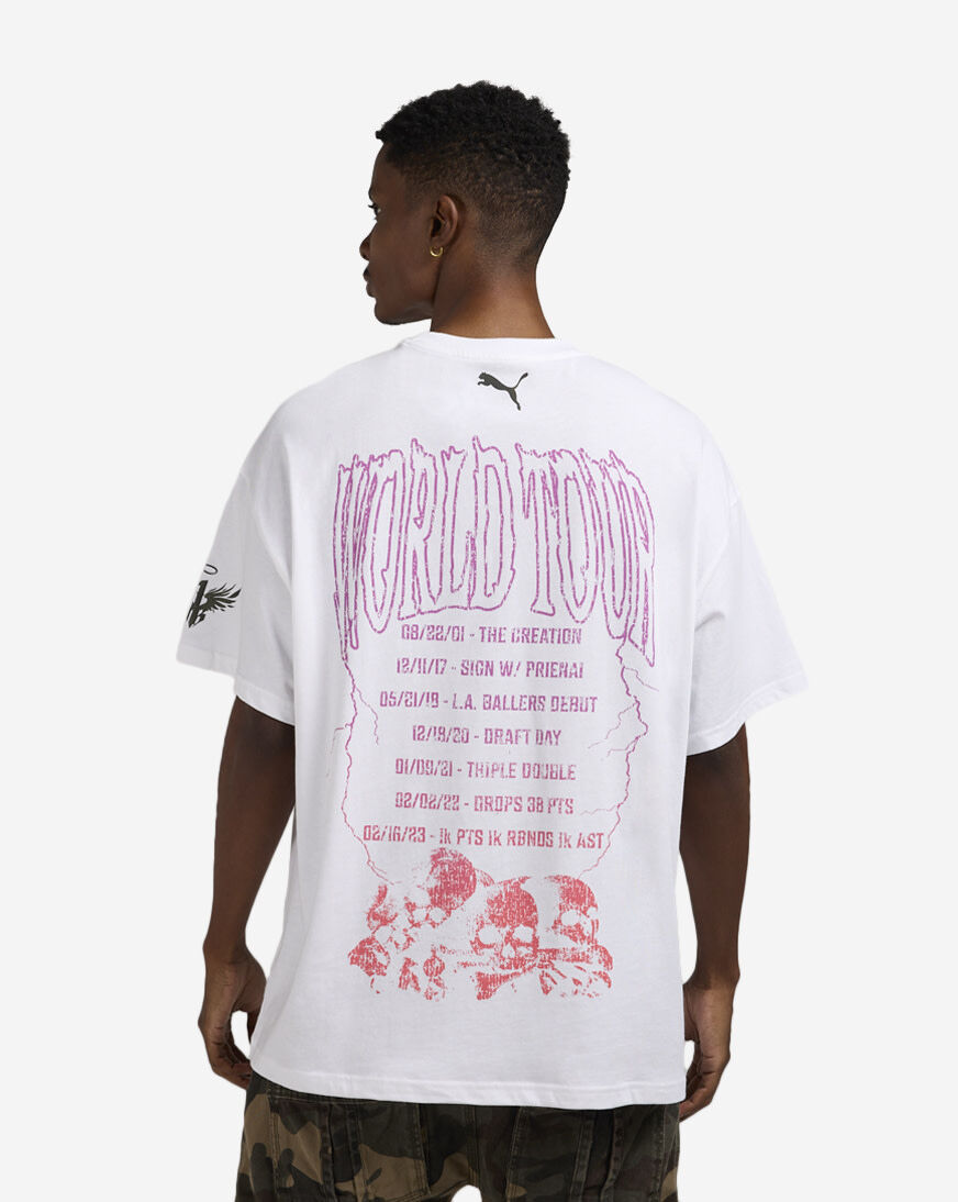 Shop Puma Melo World Tour-nament Tee 63237201 white | SNIPES USA