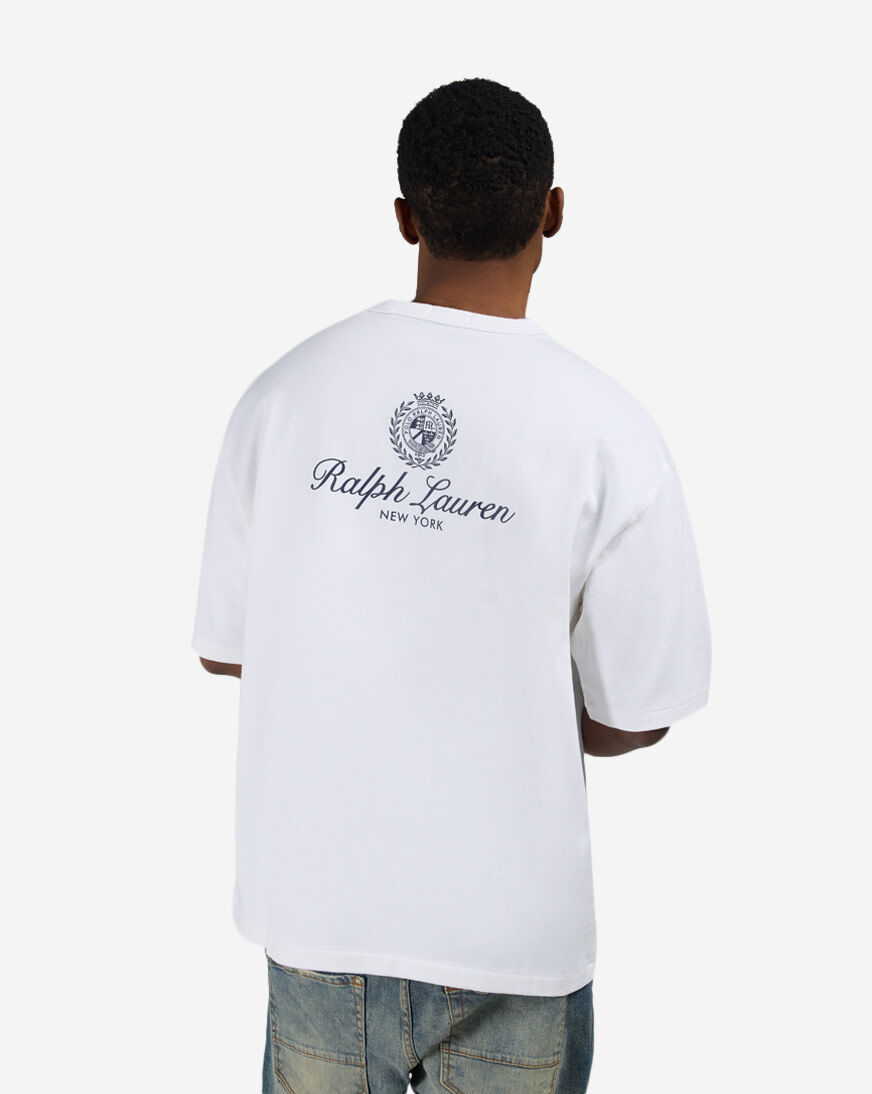 Shop Polo Ralph Lauren Jersey Knit RL Script Graphic T-Shirt
