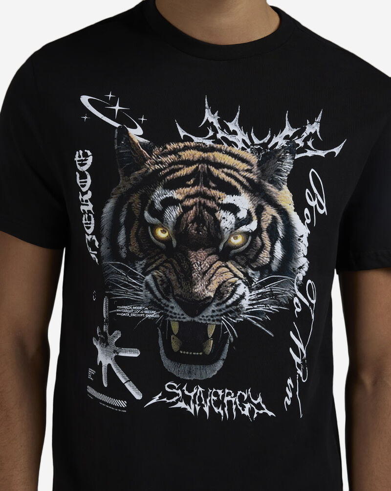 Graphic Tees Tiger Born To Run Tee MTUS543-US-00007 Black 3