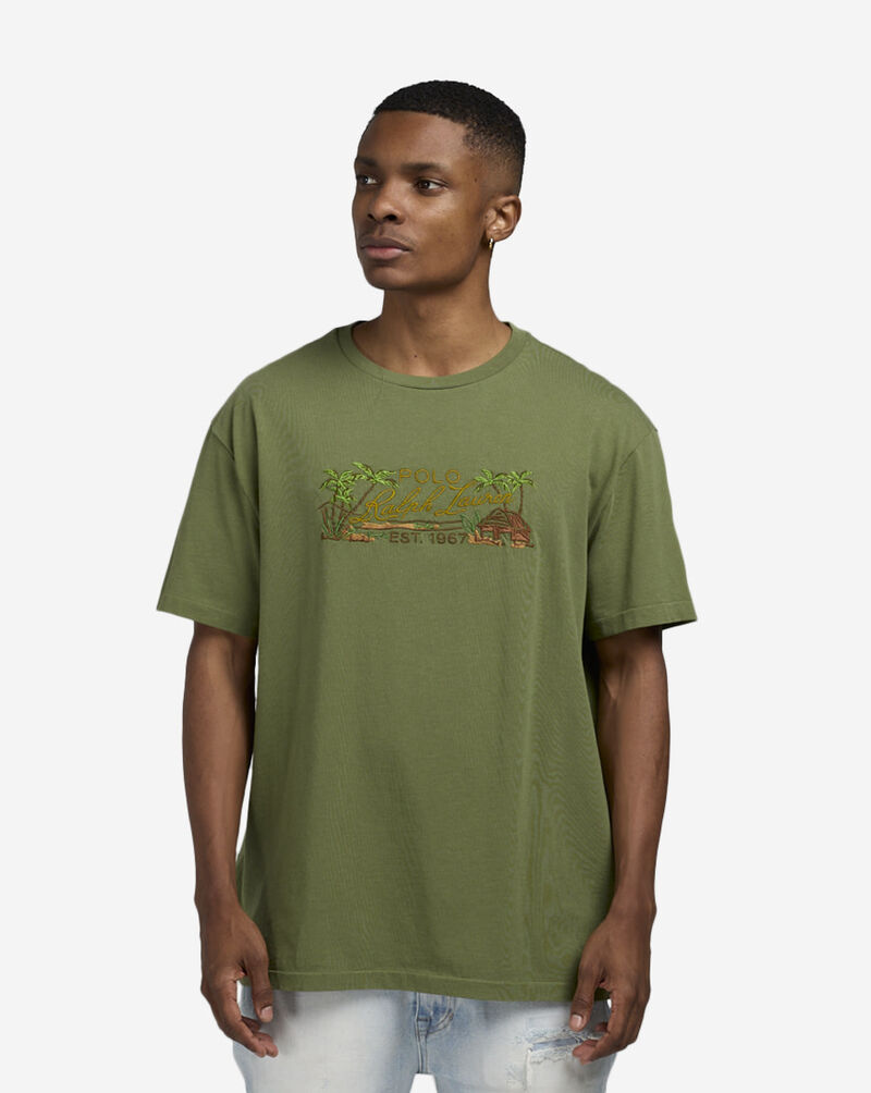 Polo Ralph Lauren Classic Fit Embroidered Jersey T-Shirt 710966513001-GRN Green 1
