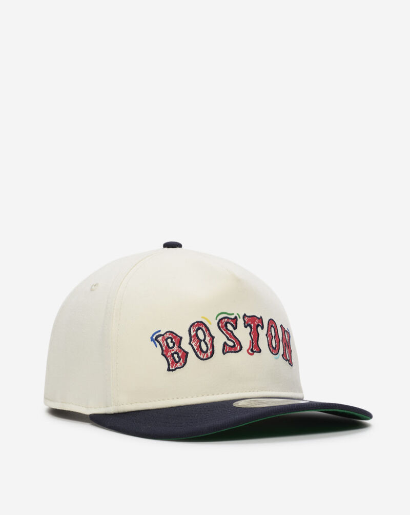 New Era 9Fifty Boston Red Sox Scribble Golfer Snapback Hat 60641276 White 1