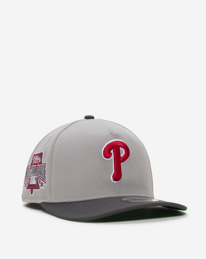 New Era 9Fifty Philadelphia Phillies A-Frame Graphite Red Snapback Hat 70885883 Grey 1