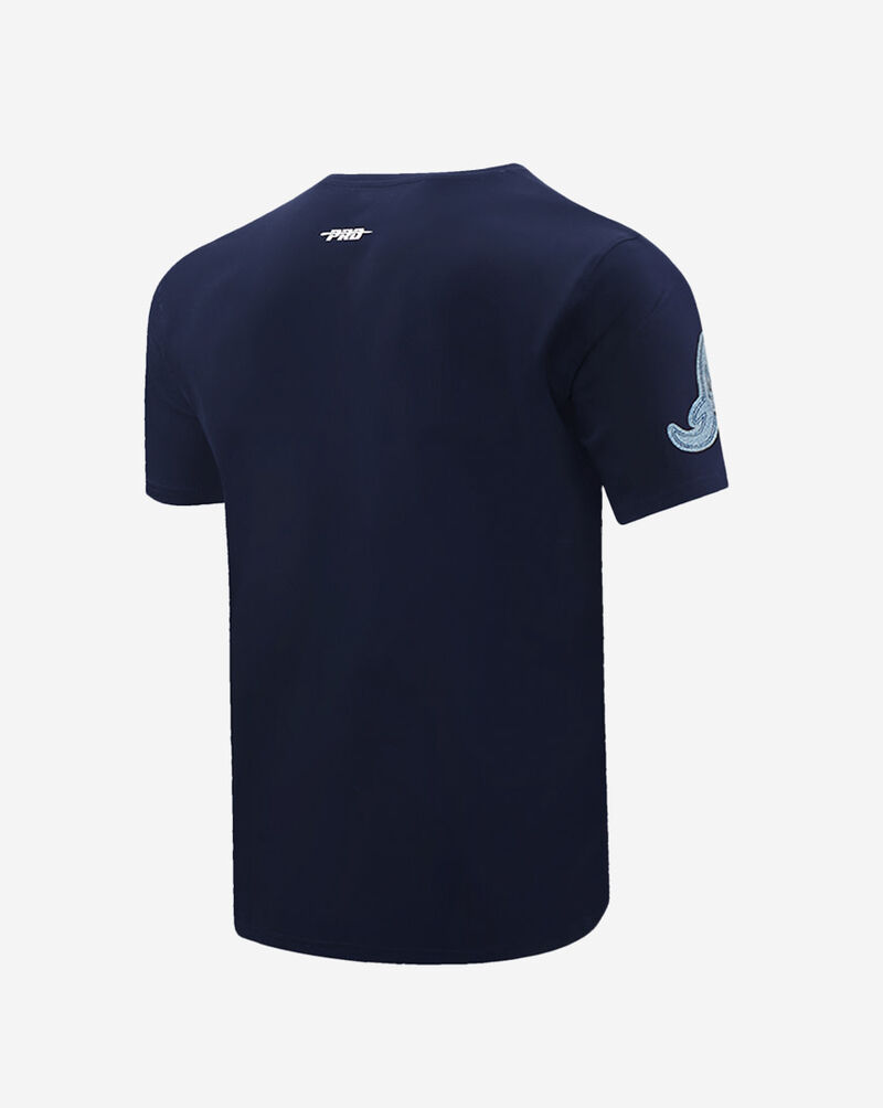 PRO STANDARD Atlanta Braves Varsity Blues Tee LAB139177-MDN Blue 3