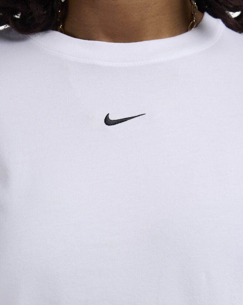 Nike NSW Chill Knit Slim Long-Sleeve Cropped Top HF5322-102 White 3
