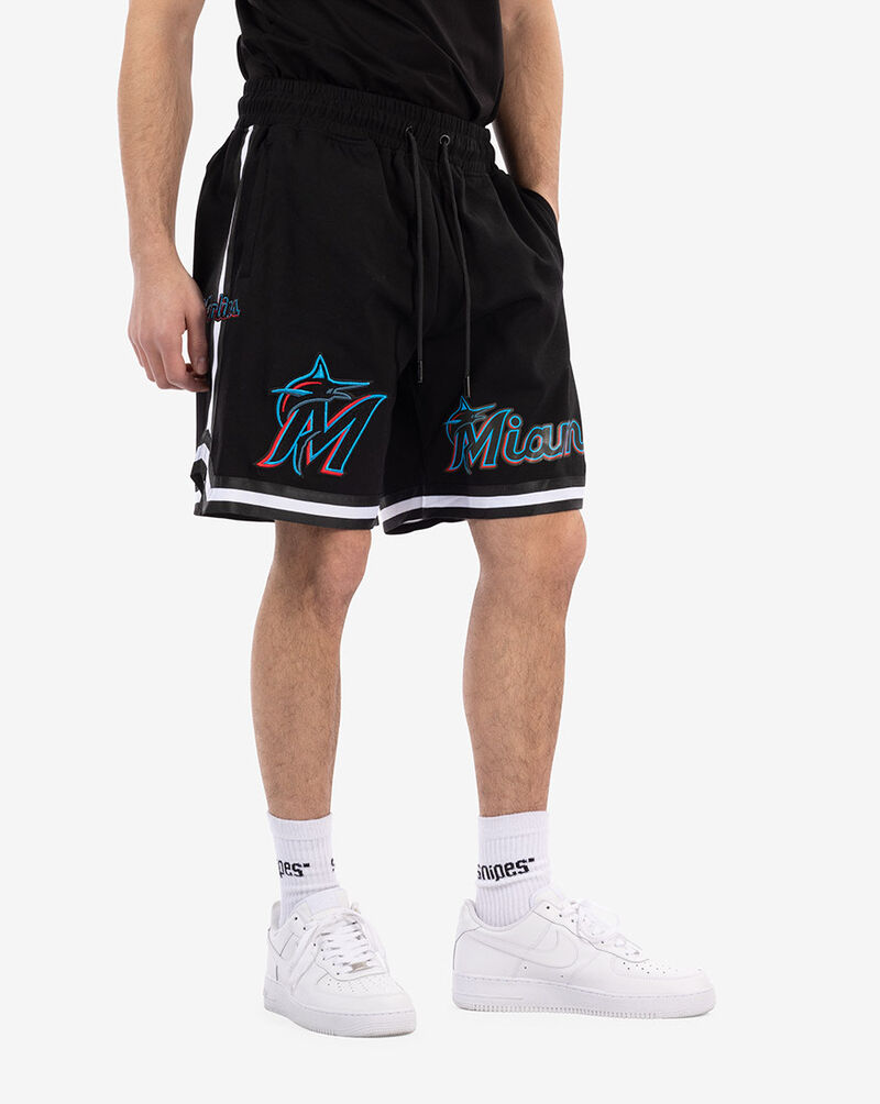 Pro Standard Miami Marlins Pro Team Shorts LMM331579-BLK Black 2