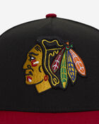 New Era 9Fifty Chicago Blackhawks A-Frame Two Toned Snapback Hat  70903853 Black 2