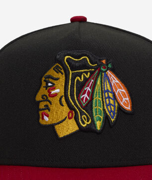 9Fifty Chicago Blackhawks A-Frame Two Toned Snapback Hat 