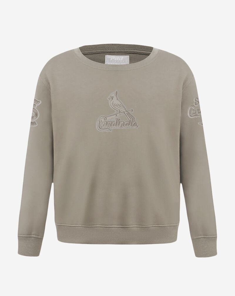 PRO STANDARD Big Boys' St. Louis Cardinals Neutral Fleece Crewneck LSCB5315017-TAU Beige 1