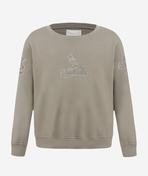 Big Boys' St. Louis Cardinals Neutral Fleece Crewneck