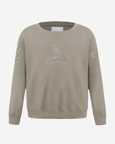 Big Boys' St. Louis Cardinals Neutral Fleece Crewneck