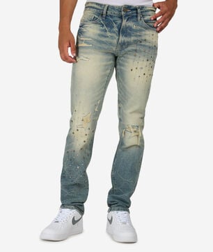 Stacked 5Pkt Vintage Wash Jean
