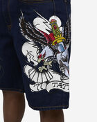 Ed Hardy 77 Eagle Denim Shorts MEHD8002-8-IND Blue 3