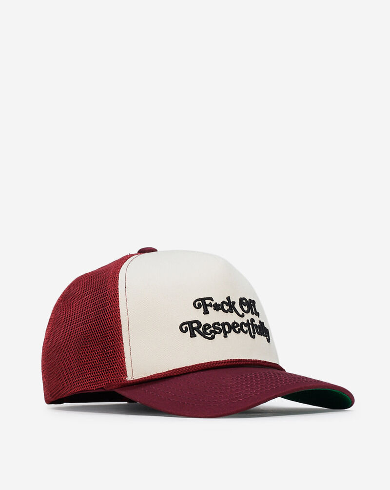 Shop Field Grade F Off Respectfully Trucker Hat 1003925 red | SNIPES USA