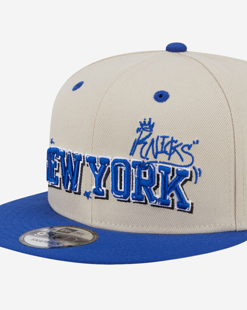 New Era 9Fifty New York Knicks Team Art 2-Tone Snapback Hat 60586764 cream 2