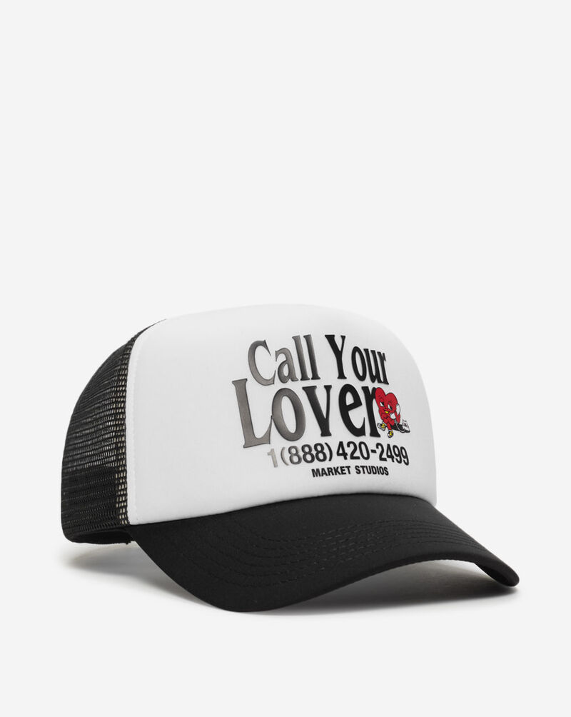 MARKET Call Your Lover Trucker Hat MKT25QS-HT0138 Black 1