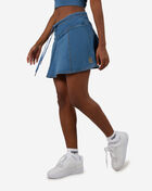 Faux Denim Knit Skirt
