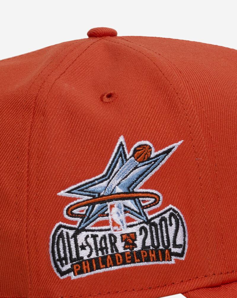 New Era 9Fifty Philadelphia 76ers A-Frame Snapback Hat 71012283 Orange 2