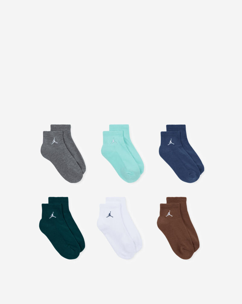 Jordan Everyday Essentials 6Pk Ankle Socks (9-11) BJ0593-EI8 Multi 2
