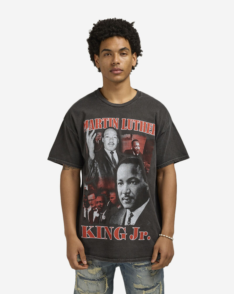 Graphic Tees MLK Collage Tee  MLK1480XX Black 1