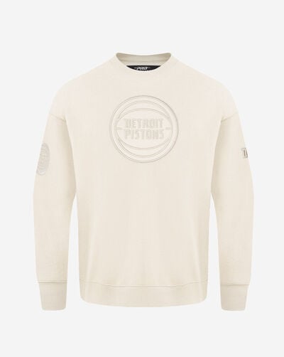 Detroit Pistons Neutral Drop Shoulder Fleece Crewneck