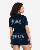 Big Bling Velour Full-Zip Hoodie