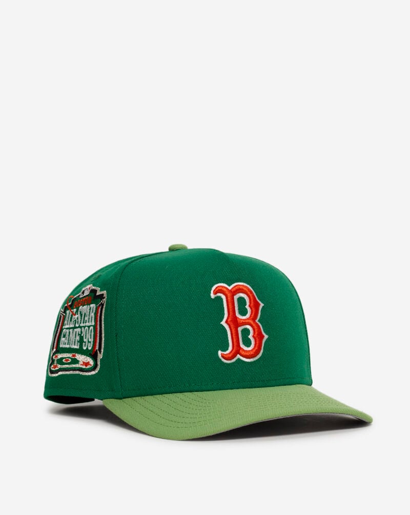 New Era 9Fifty Boston Red Sox A-Frame Snapback Hat 70990735 Green 1
