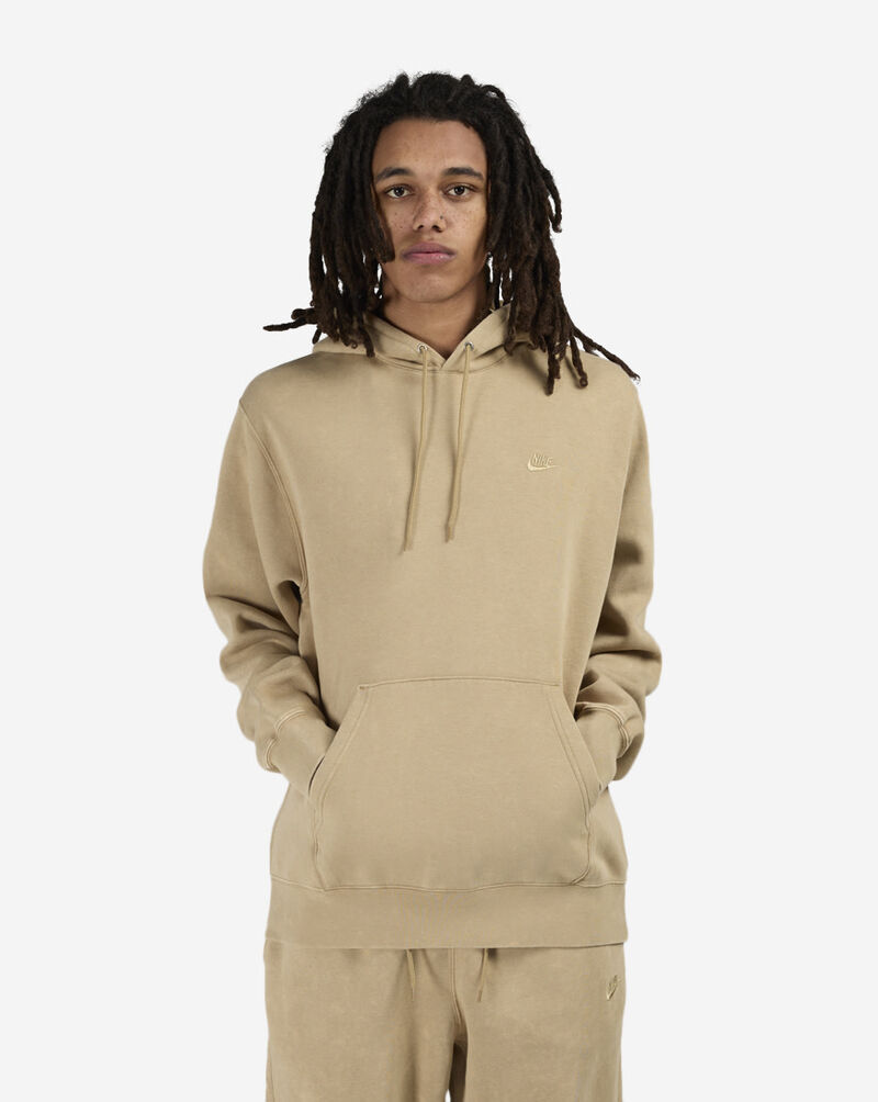 Nike NSW Club Fleece Pullover Hoodie IQ1219-297 Beige 1