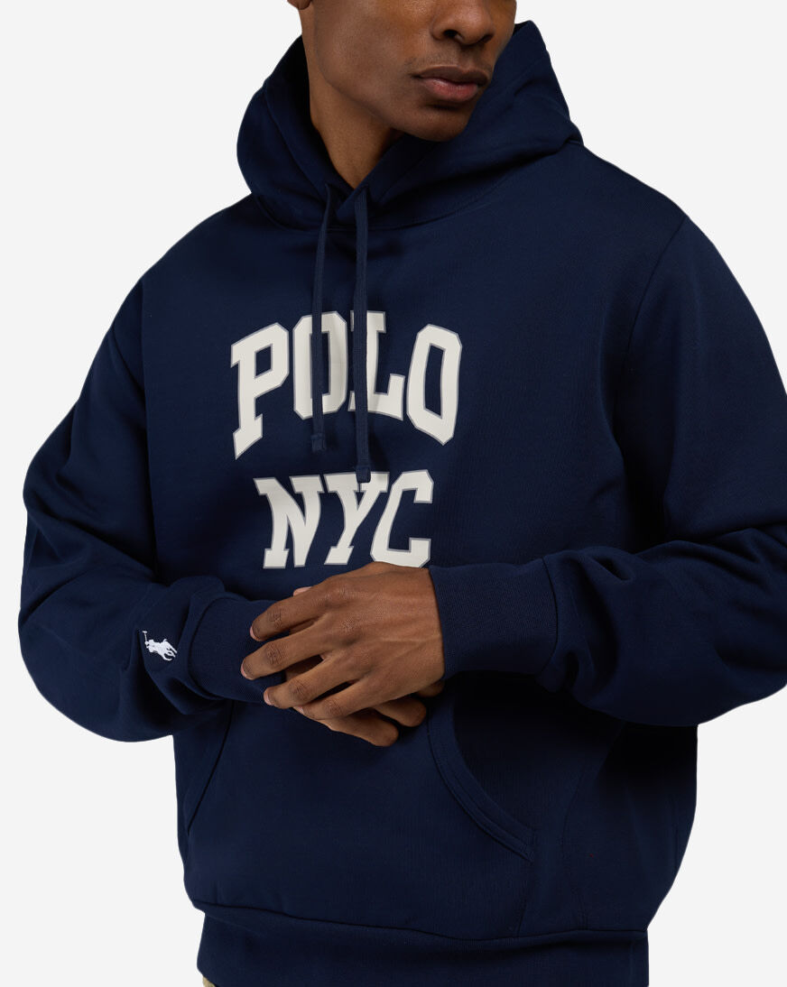 Shop Polo Ralph Lauren Athletic Fleece Polo NYC Graphic Hoodie