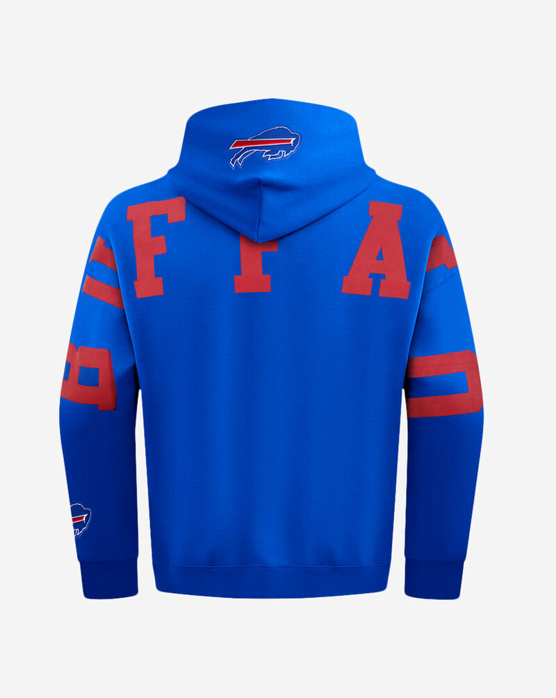 PRO STANDARD Buffalo Bills Wingspan Drop Shoulder Fleece Pullover Hoodie FBB5410472-RYB Blue 3