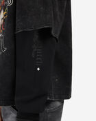 Von Dutch Fleece Embroidery Patch Long Sleeve Boxy 2-Fer Tee 4VND5A3538-BLK Black 3