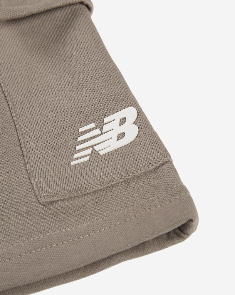 New Balance Boys' Fleece Cargo Shorts LAK51J12ASN Beige 2