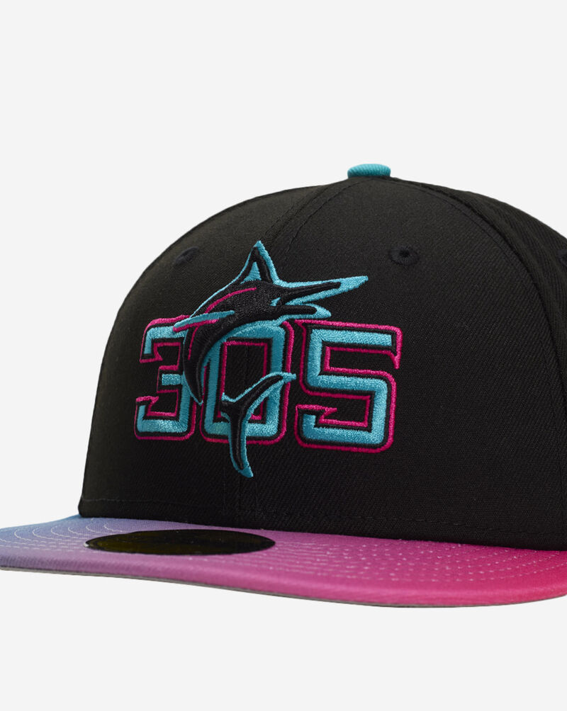New Era 59Fifty Miami Marlins City Connect Fitted Hat 60666987 Black 2