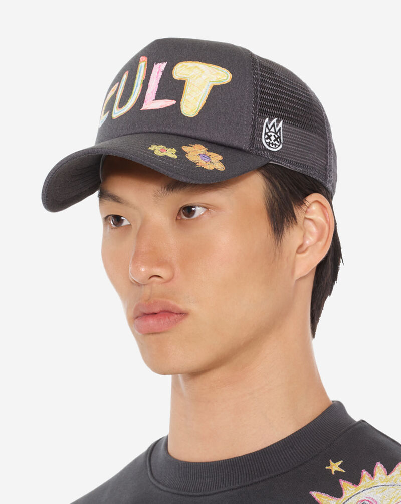 Cult of Individuality Hand Drawn Hat 625AC-CH58A Grey 2