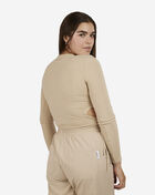 Side Ruched Long Sleeve Crop Top