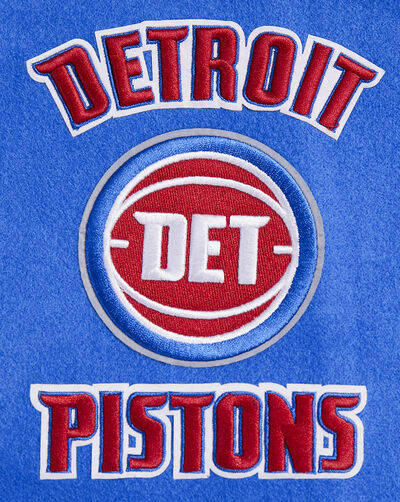 Detroit Pistons Retro Classic Rib Wool Varsity Jacket