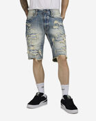 Distressed Rip Repair Denim Shorts