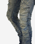 Distressed Rip Repair Stacked Jeans
