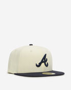 New Era 59Fifty Atlanta Braves Core Fitted Hat 60956056 cream 1