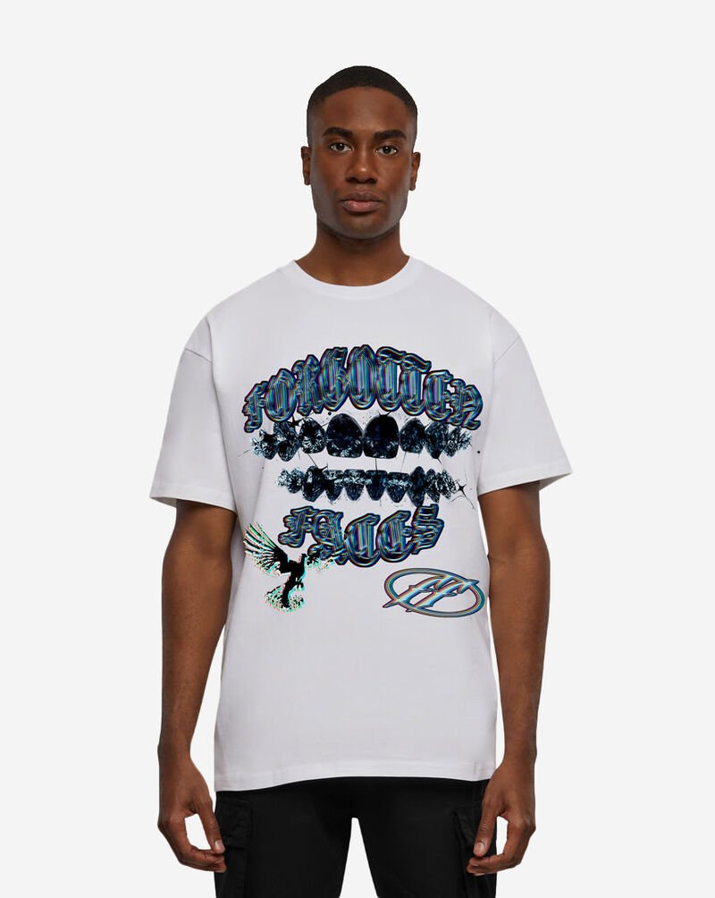 Forgotten Faces Forgotten Diamond Grill Tee FOFUS168-00220 White 1
