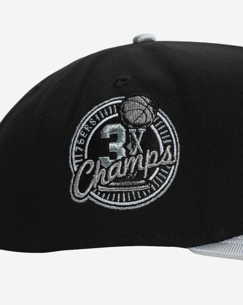 New Era 9Fifty Philadelphia 76ers A-Frame Snapback Hat 70919550 Black 2